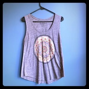 Women’s Medium Heather Gray Tank Top with Design